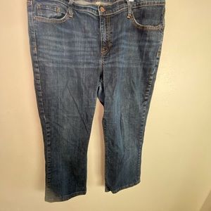 Gap boot cut stretch jeans.  16. Nice wash.